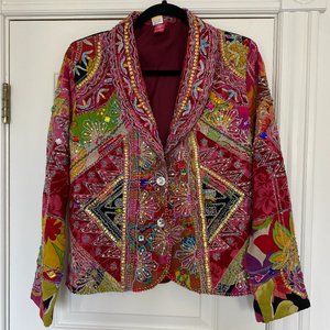 AMAZING BEADED FESTIVAL COSTUME BURNINGMAN BLAZER COAT